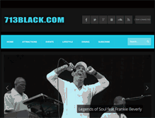 Tablet Screenshot of 713black.com